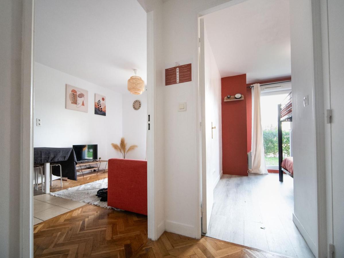 Appartement 10 Mins Disneyland - Jardin Et Parking Montévrain Dış mekan fotoğraf